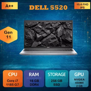 لپ تاپ استوک دل 5520 | 15.6 اینچ | Core i5 | نسل 11