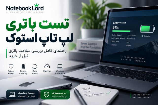 تست باتری لپ‌تاپ استوک چگونه است؟