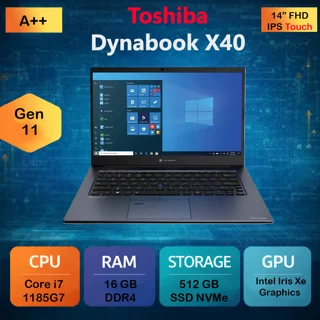 لپ تاپ استوک توشیبا داینابوک X40-J - لمسی - رم 16 - حافظه 512 Nvme